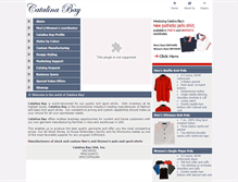 Tablet Screenshot of catalinabay.com